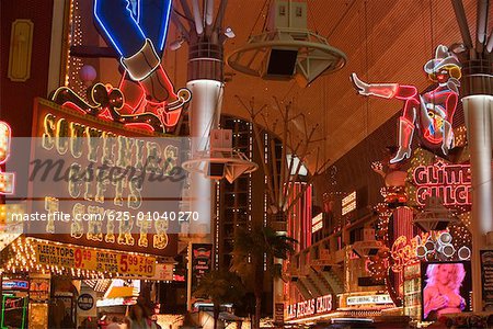 Informationstafel in einem Casino, Las Vegas, Nevada, USA