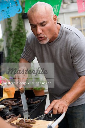 Menschen Grillen Fleisch