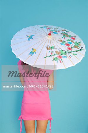 Woman Holding Parasol