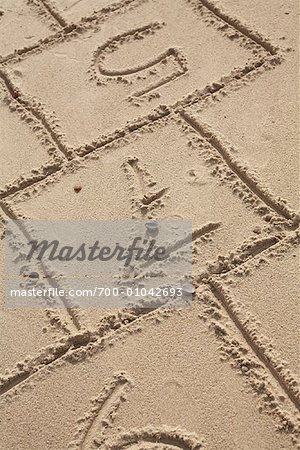 Hopscotch Game on Beach