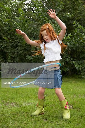 Girl Playing Outdoors