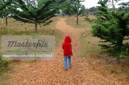 Girl Walking Away, Carmel, Californie, USA