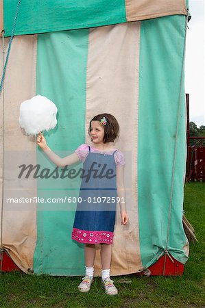 Girl at Carters Steam Fair, England