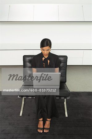 Businesswoman Using Laptop Computer