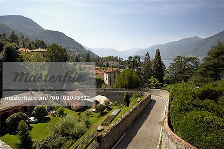 Overview of Bellagio and Lake Como, Italy