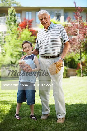 Portrait of Grandfather with Grandson