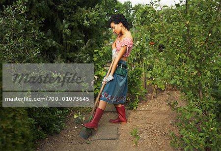 Woman Gardening