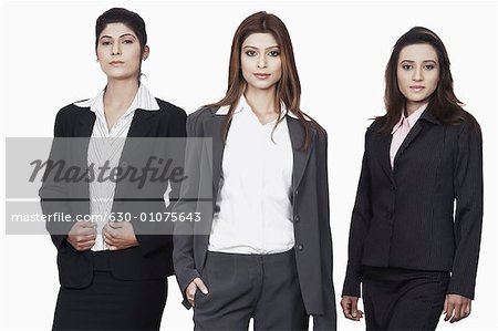 Portrait of three businesswomen smiling