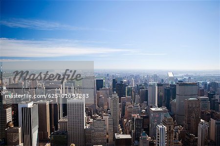 Luftbild von Gebäuden in einer Stadt, New York City, New York State, USA