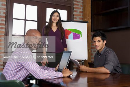 Portrait of Business People at Meeting