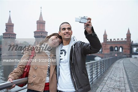 Couple Taking Self Portrait, Berlin, Germany