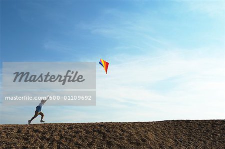 Boy Flying Kite