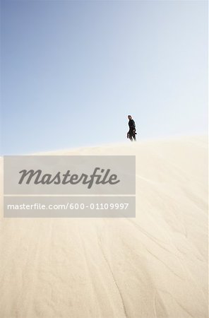 Businessman in Desert