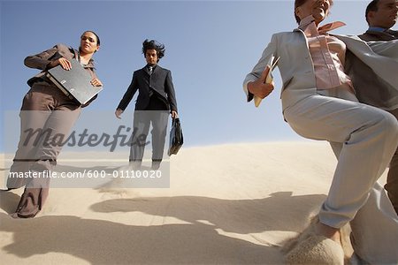 Geschäft Leute absteigend Dune