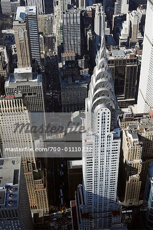 Midtown Manhattan et le Chrysler Building, New York City, New York, États-Unis