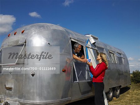 Couple with Camper