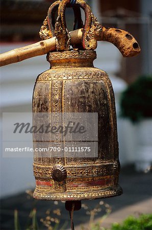 Cloche du temple de Wat Arun, Bangkok, Thaïlande