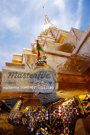 Guardian Statue at Grand Palace, Wat Phra Keo, Bangkok, Thailand