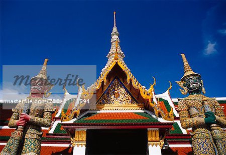 Statues, Grand Palace, Wat Phra Kaew, Bangkok, Thailand