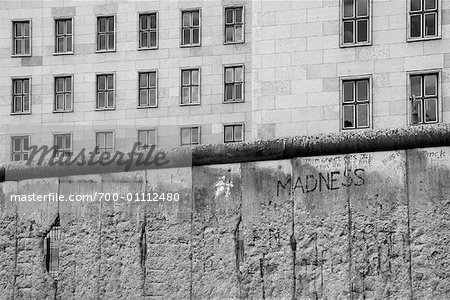 Remnant of Berlin Wall and Building, Berlin, Germany