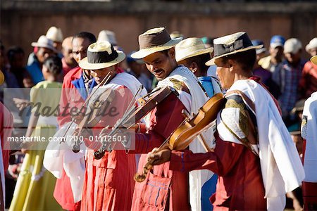 Mpihira Gasy Street Musicians, Antananarivo, Madagascar