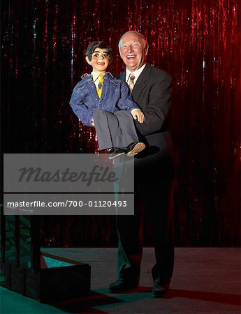 Ventriloquist on Stage