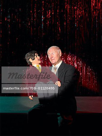 Ventriloquist on Stage