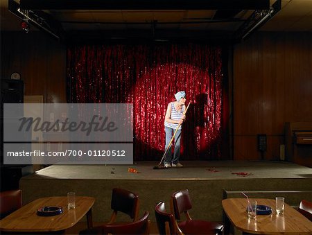 Janitor Pretending to be Performer