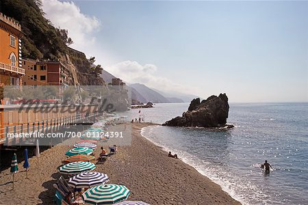 Beach on the Mediterranean, Cinque Terre, Italy