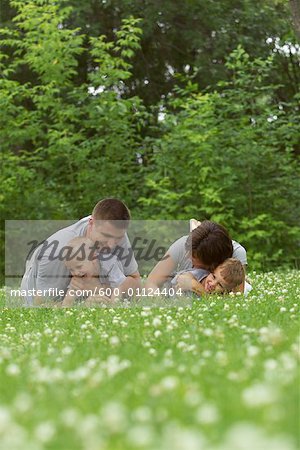 Family Playing Outdoors