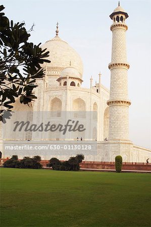 Façade d'un mausolée, Taj Mahal, Agra, Uttar Pradesh, Inde