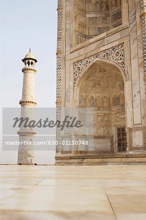 Tourist at a mausoleum, Taj Mahal Agra, Uttar Pradesh, India