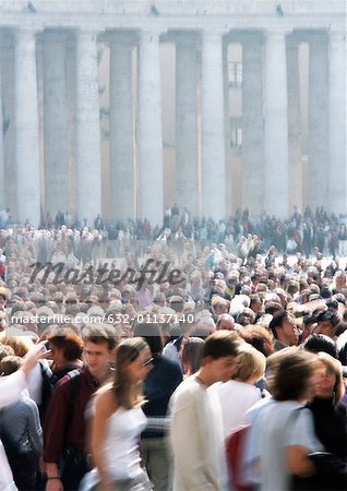 Italy, Rome, crowd in St. Peter's Square