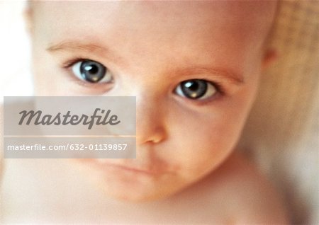 Baby looking at camera, close-up