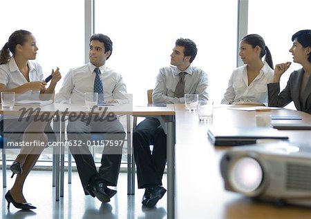 Meeting in conference room