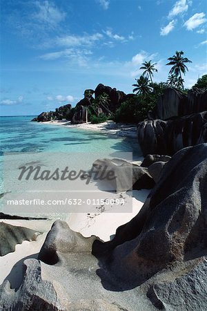 Seychelles, l'île de La Digue, Anse Source d'argent