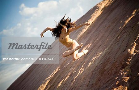 Woman Dancing, Valley of Fire, Las Vegas, Nevada, USA