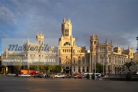 Palacio de Communicaciones, Plaza de Cibeles, Madrid, Spanien