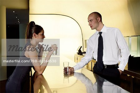 Man and Woman in a Bar