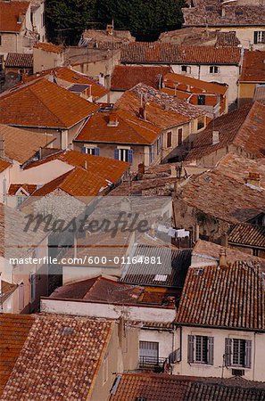 Überblick über die Stadt, Provence, Frankreich