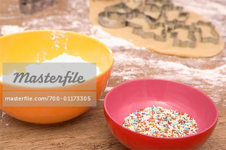 Baking Materials for Christmas Cookies