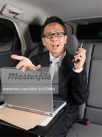 Businessman in Car