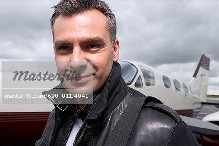 Portrait of Man at Airport