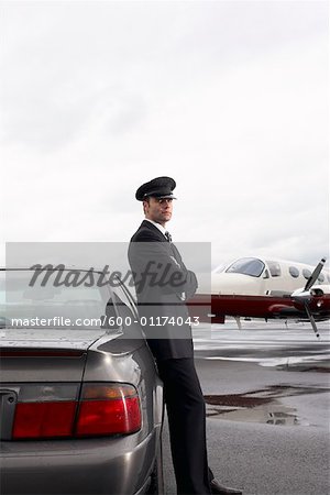 Portrait of Chauffeur at Airport
