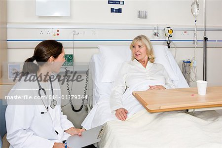 Doctor and patient in hospital