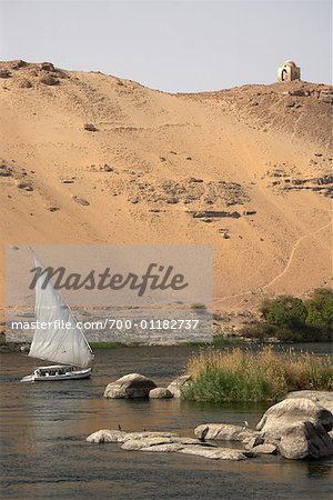 Felucca on the Nile River, Aswan, Egypt