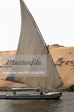 Felucca on the Nile River, Aswan, Egypt