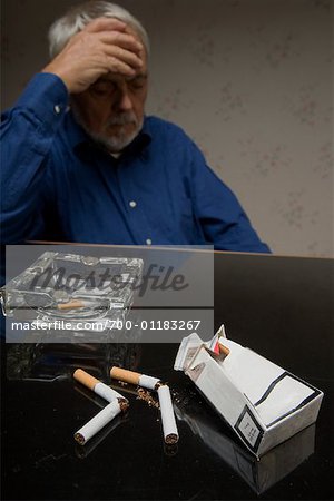 Man Quitting Smoking