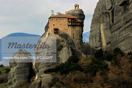 Monastère dans les montagnes, Trikala, Grèce