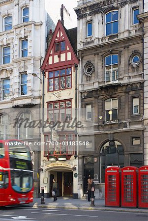 Scène de rue, Fleet Street, Londres, Angleterre